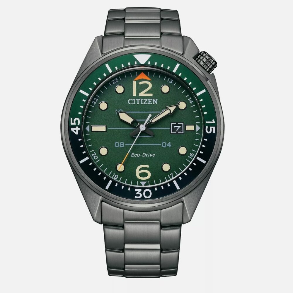 Citizen Green Dial Date 43mm Watch New